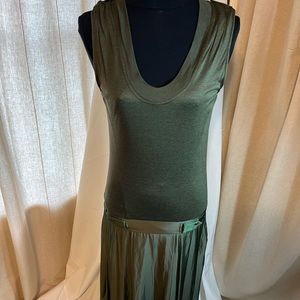 Never worn: Victorinox modal, wool, polyester pleated dress.